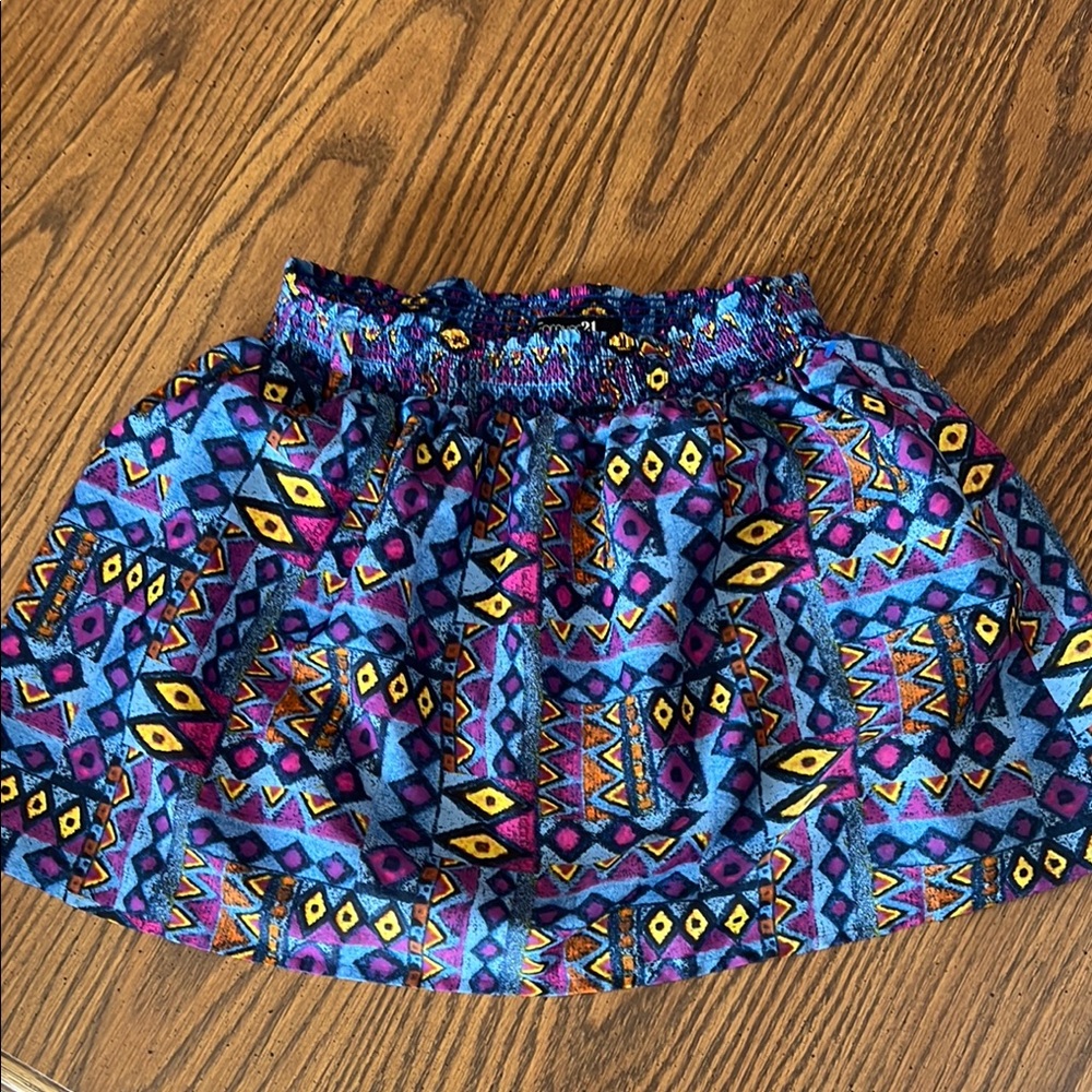 Colorful Geometric Patterned Skirt